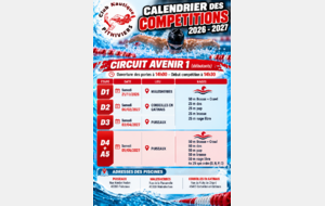 Dates des compétitions Avenirs 1